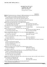 Đề thi Giữa kì 1 Lịch sử 11 năm 2024-2025 trường THPT Thống Nhất A (Đồng Nai)